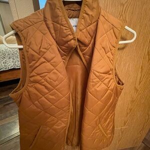Old Navy Quilted Brown Vest for Women